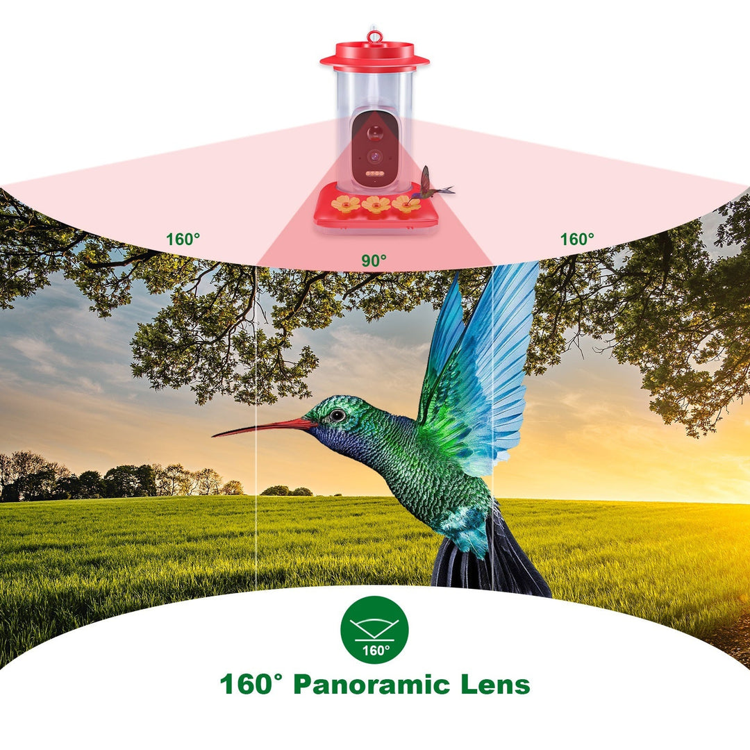 Smart 5MP HD Hummingbird Water Feeder with Camera