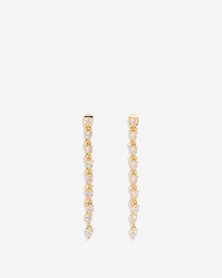 By My Side Pear Cut Chandelier Earrings – Bridesmaid Gift