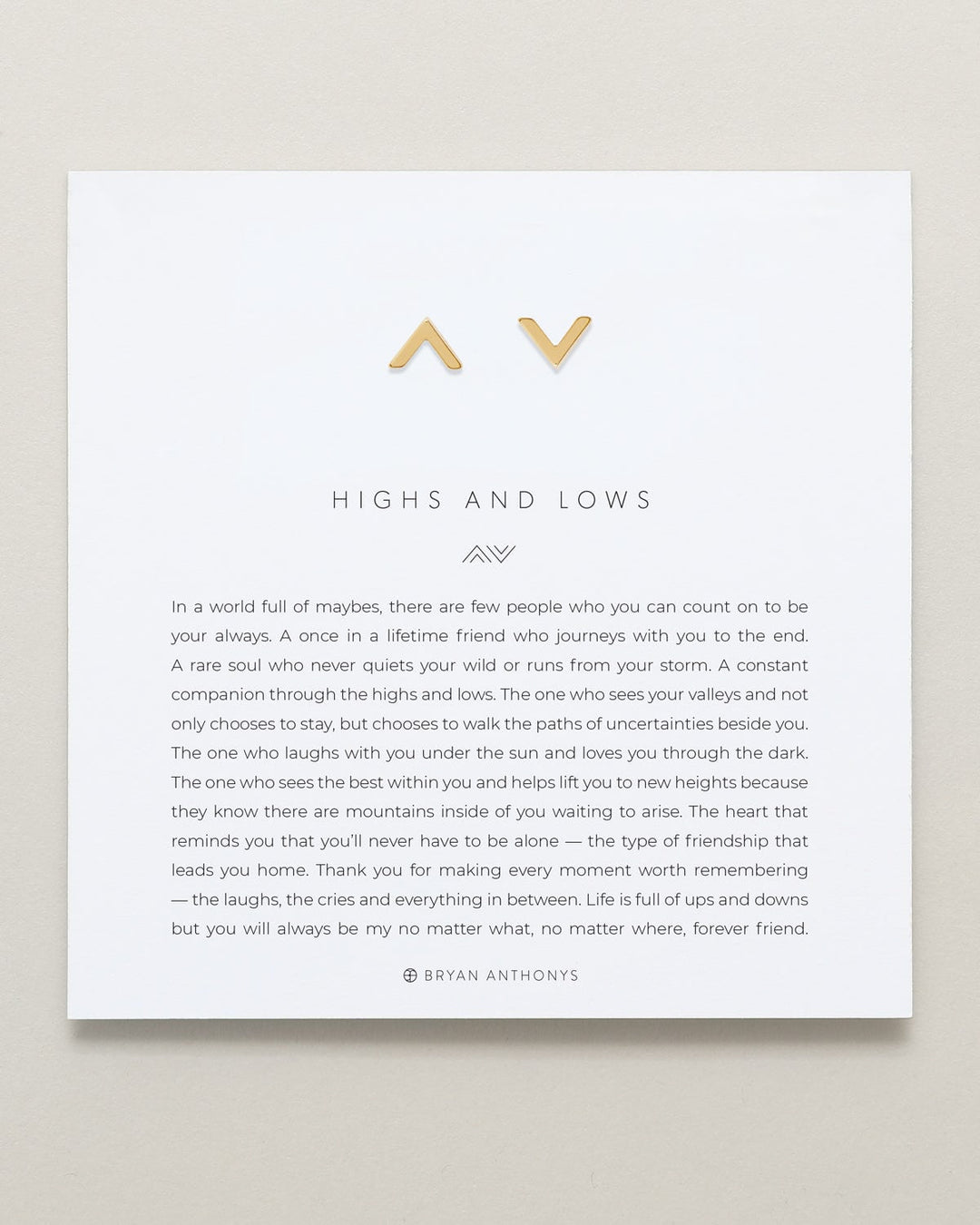 Highs & Lows Necklace & Earring Set – Friendship Jewelry by Bryan Anthonys