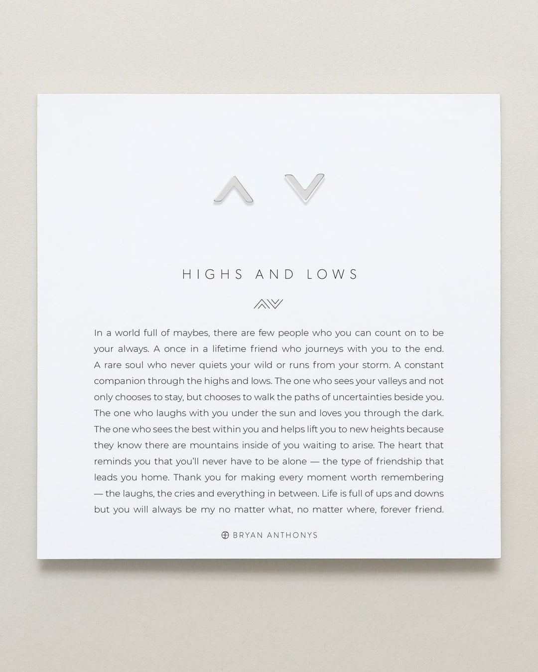 Highs & Lows Necklace & Earring Set – Friendship Jewelry by Bryan Anthonys