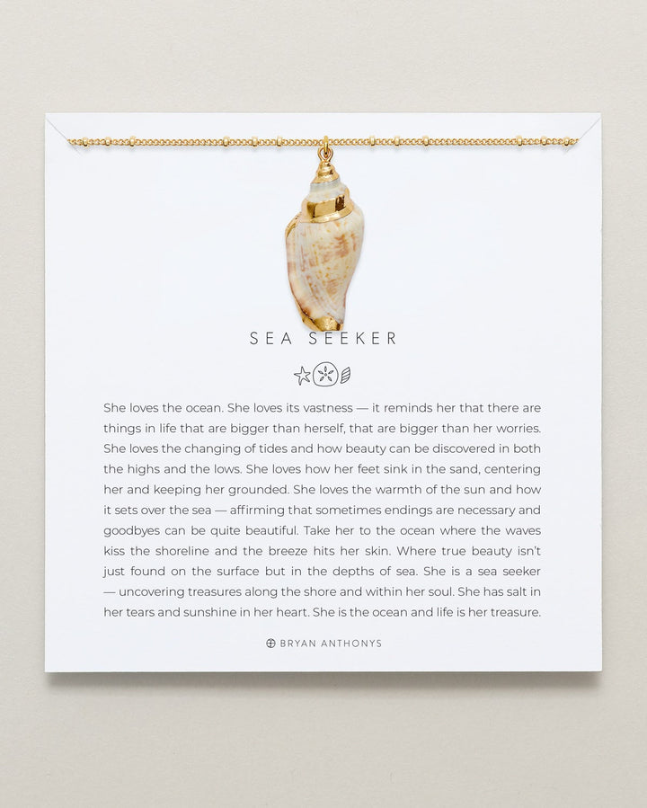 Sea Seeker Shell Necklace – Ocean-Inspired Jewelry by Bryan Anthonys