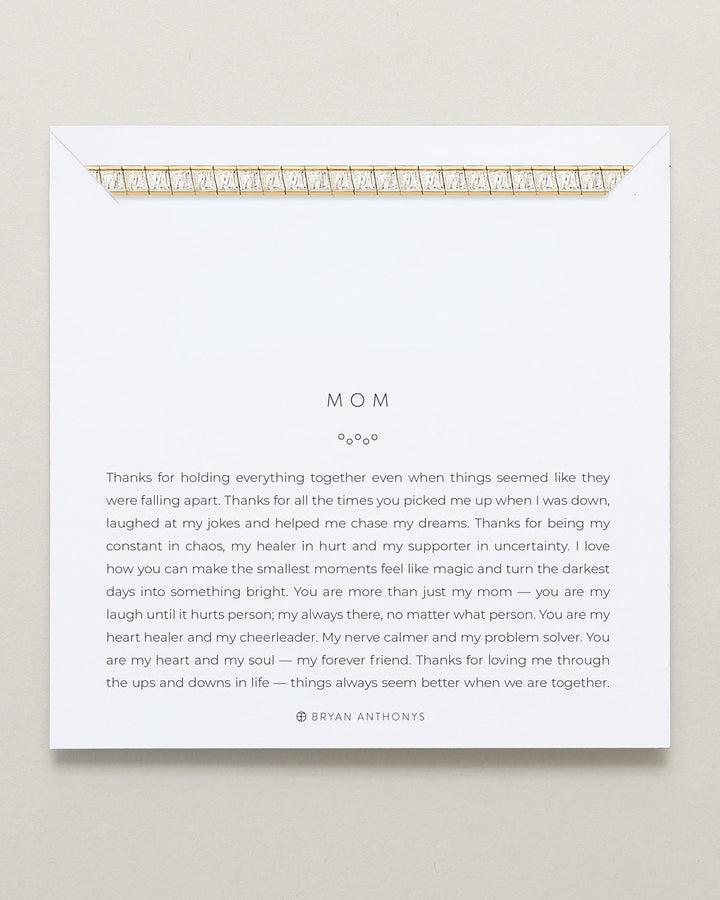 Mom Baguette Tennis Bracelet – Meaningful Gift
