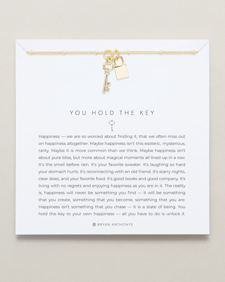 You Hold the Key Necklace – Inspirational Key Pendant
