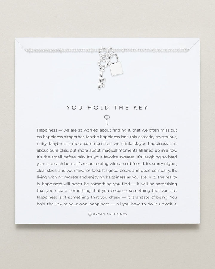 You Hold the Key Necklace – Inspirational Key Pendant