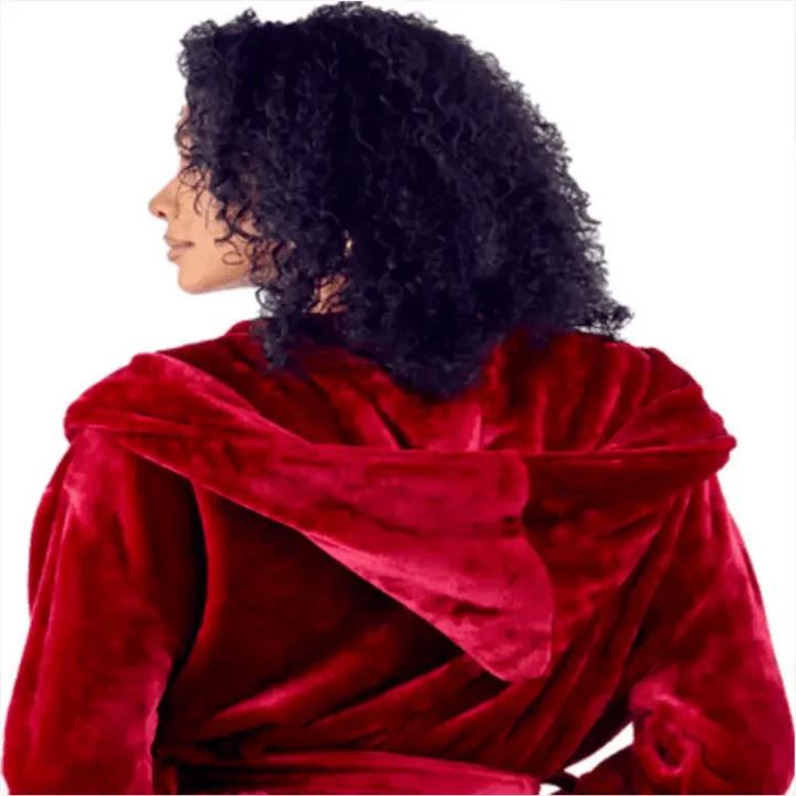 Women’s Plush Hooded Robe - Spa-Worthy Comfort at Home
