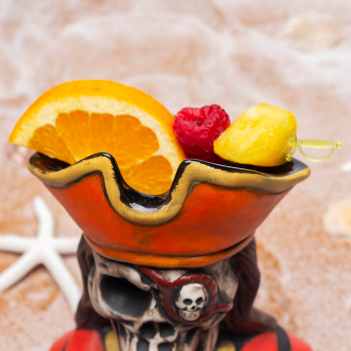 Pirate Skeleton Tiki Mug | BarConic® 19 oz Ceramic Drinkware