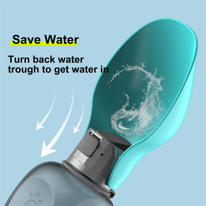 800ml Portable Dog Water Bottle | Leakproof Travel Water Dispenser