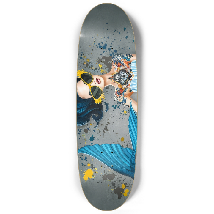SkateMer Skateboard – Mermaid Fantasy Art Deck
