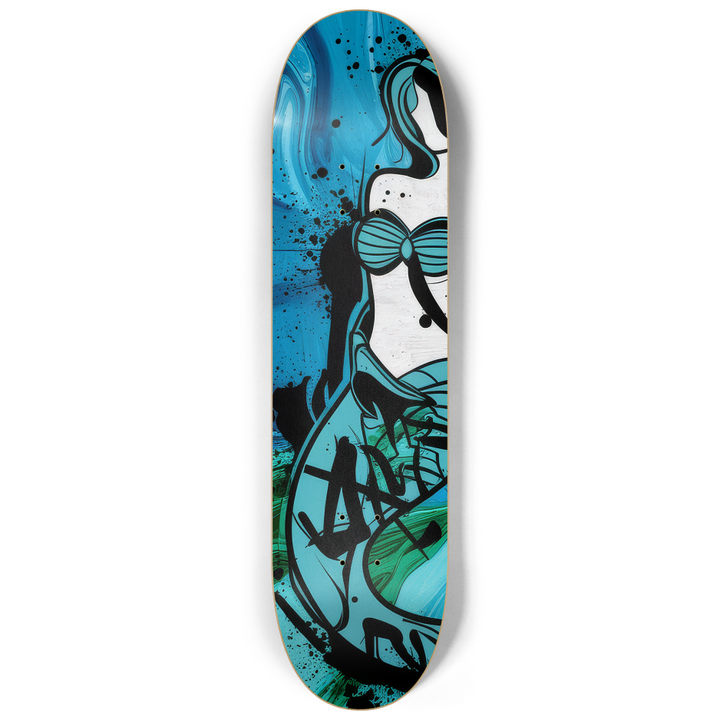 2 Skateboard Series Art - Mermaid Waves Skateboard