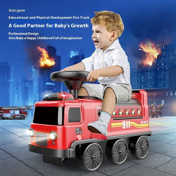 Kids’ Ride-On Adventure Vehicle – Fire Truck, Police Car or Space Bus