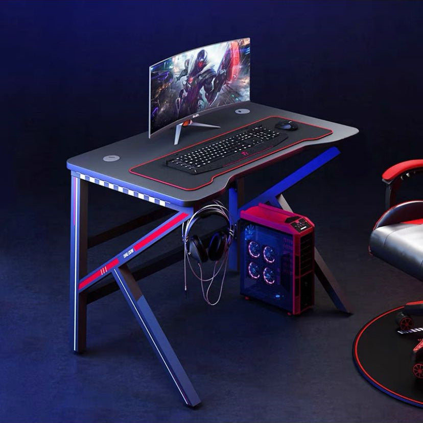 Modern Home Computer Desk with Wood-Based Panel