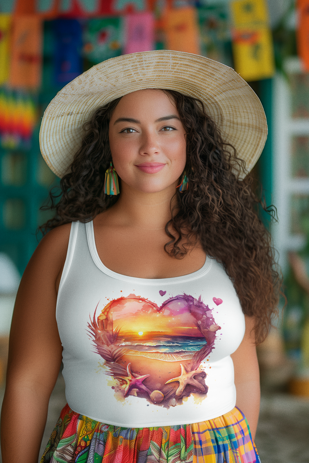 Unisex Jersey Tank - I Love The Beach