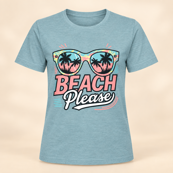 Beach Please Unisex Jersey Graphic T-Shirt