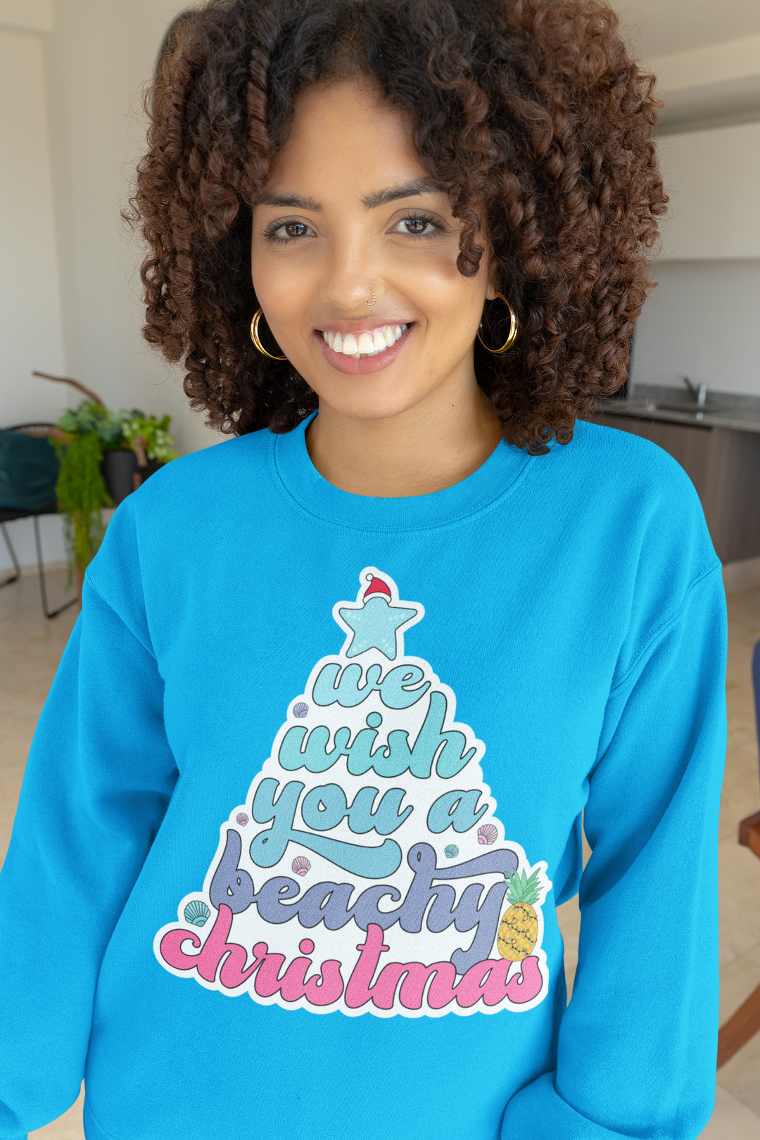 Unisex Heavy Blend™ Crewneck Sweatshirt - Beachy Christmas