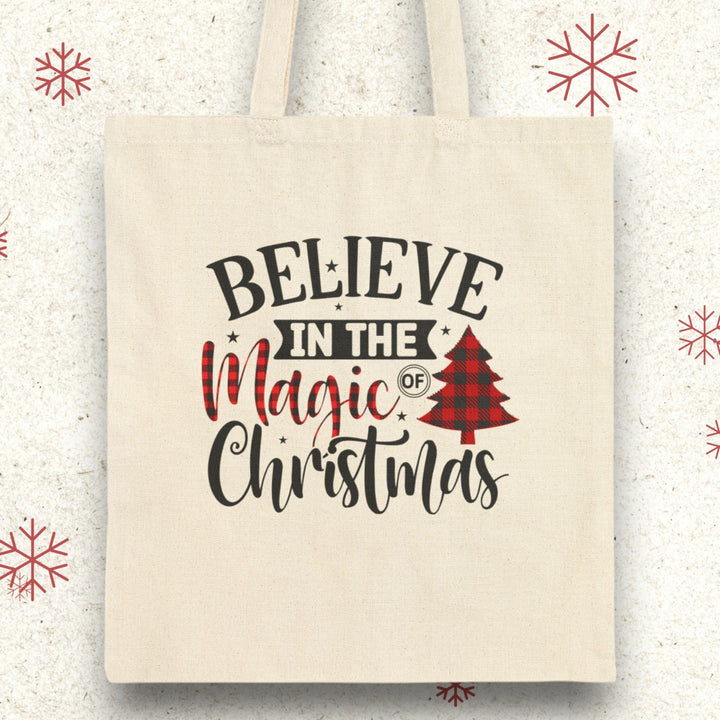 Cotton Canvas Tote Bag - Christmas Magic