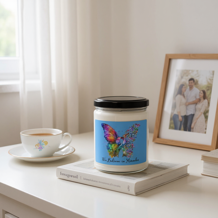 Candle - We Believe In Miracles Encouragement Scented Soy Candle, 9oz