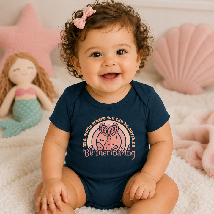 Be Mermazing Infant Bodysuit | Mermaid Baby Outfit
