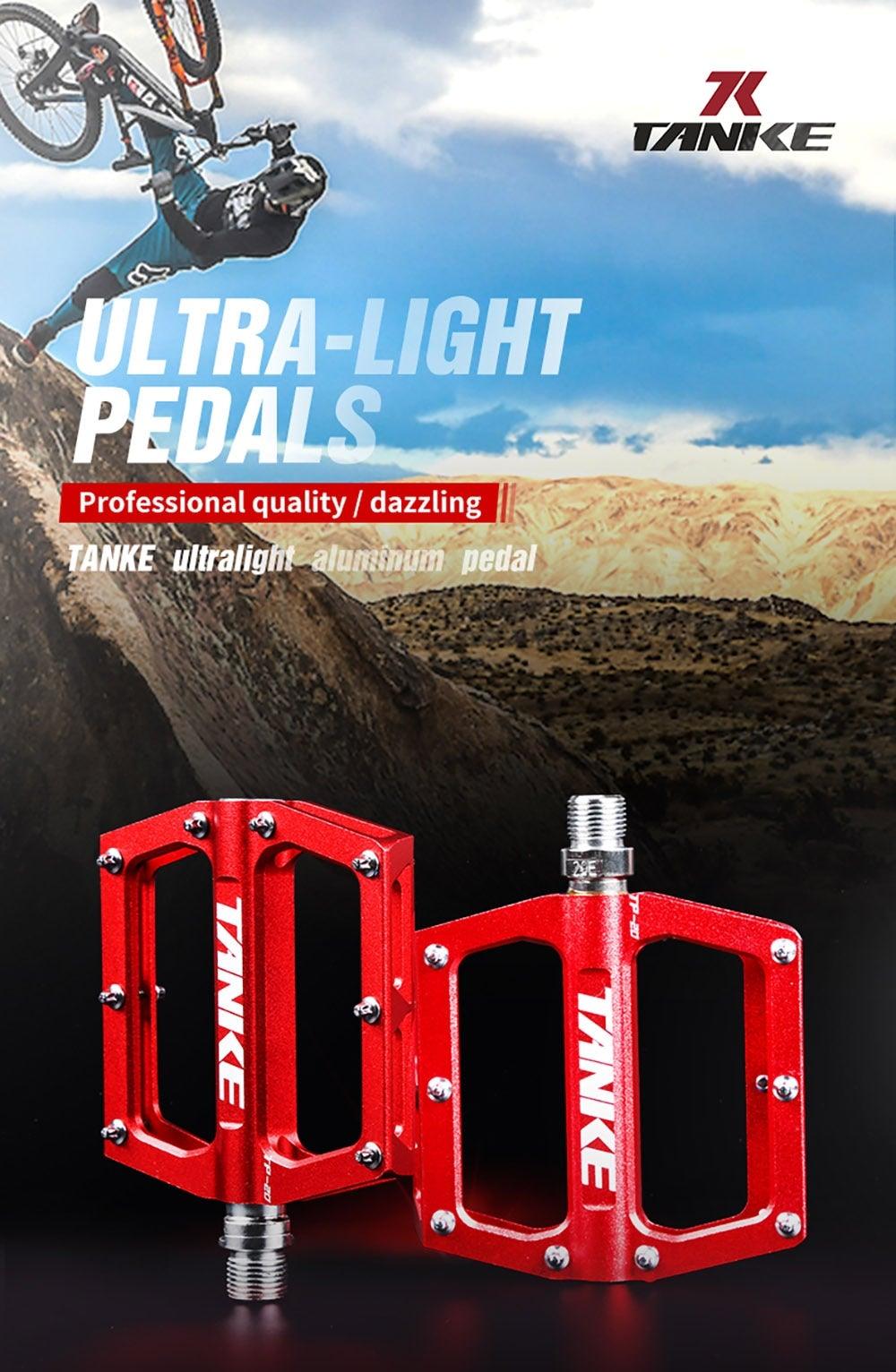 Ultralight Aluminum Bike Pedals – Anti-Skid Platform Pedals with Sealed Bearings