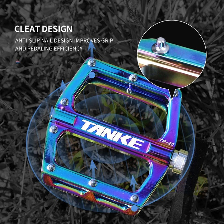 Ultralight Aluminum Bike Pedals – Anti-Skid Platform Pedals with Sealed Bearings