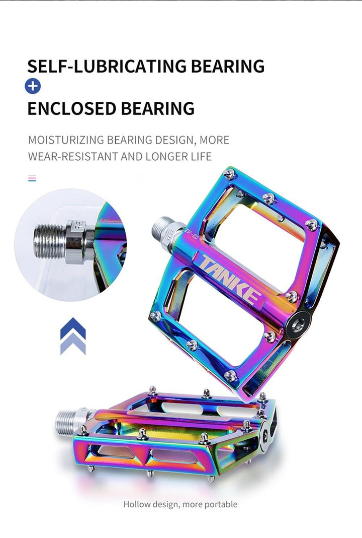 Ultralight Aluminum Bike Pedals – Anti-Skid Platform Pedals with Sealed Bearings