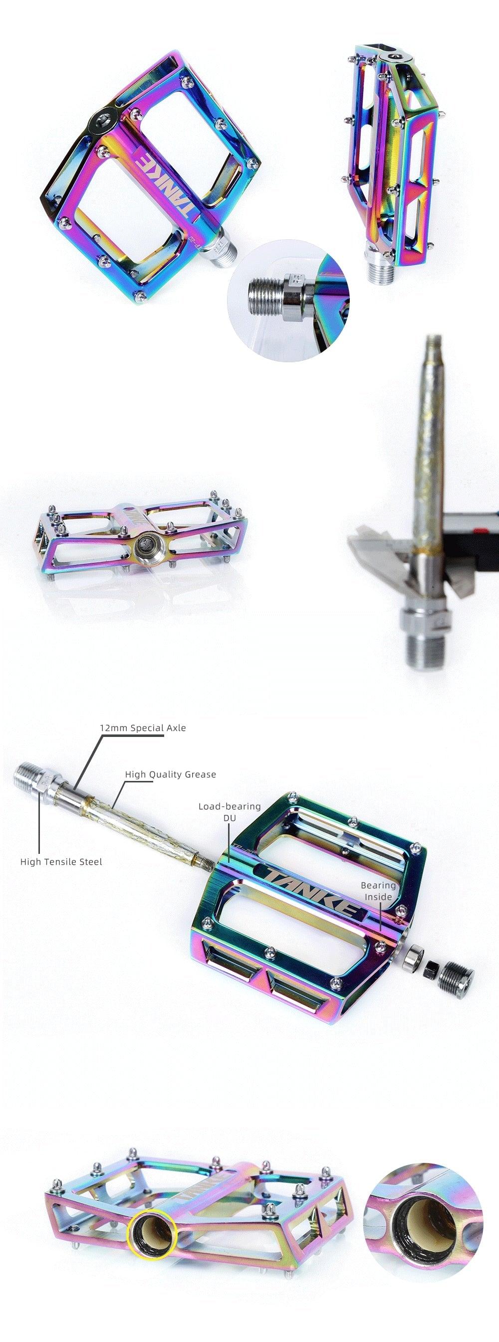 Ultralight Aluminum Bike Pedals – Anti-Skid Platform Pedals with Sealed Bearings