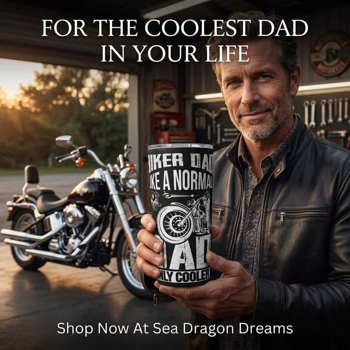 Tumbler 20oz - Biker Dad