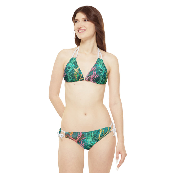 String Bikini Set - Mermaid Scale Net