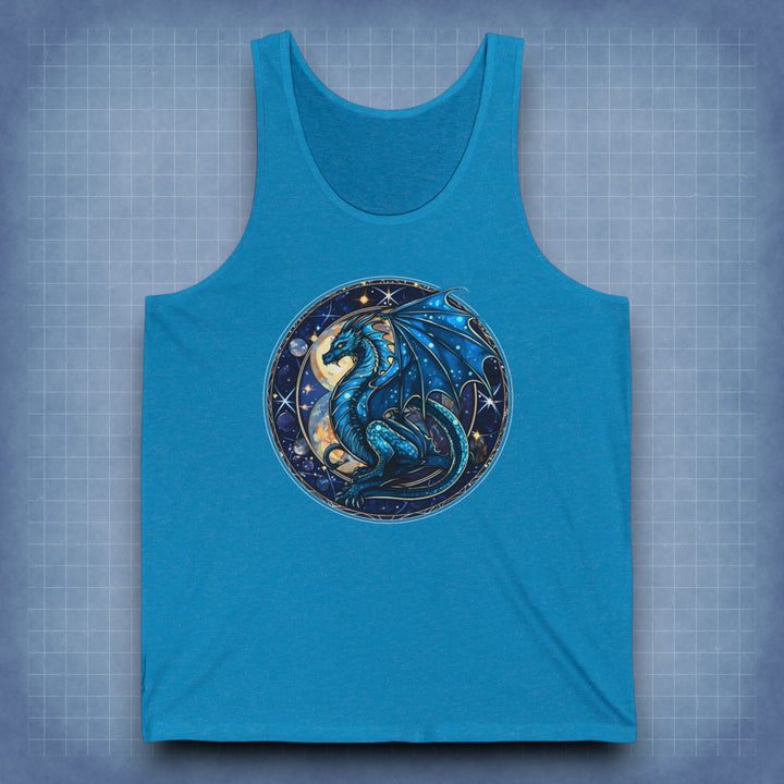Unisex Jersey Tank - Blue Dragon