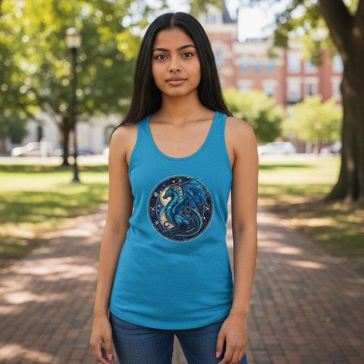 Unisex Jersey Tank - Blue Dragon