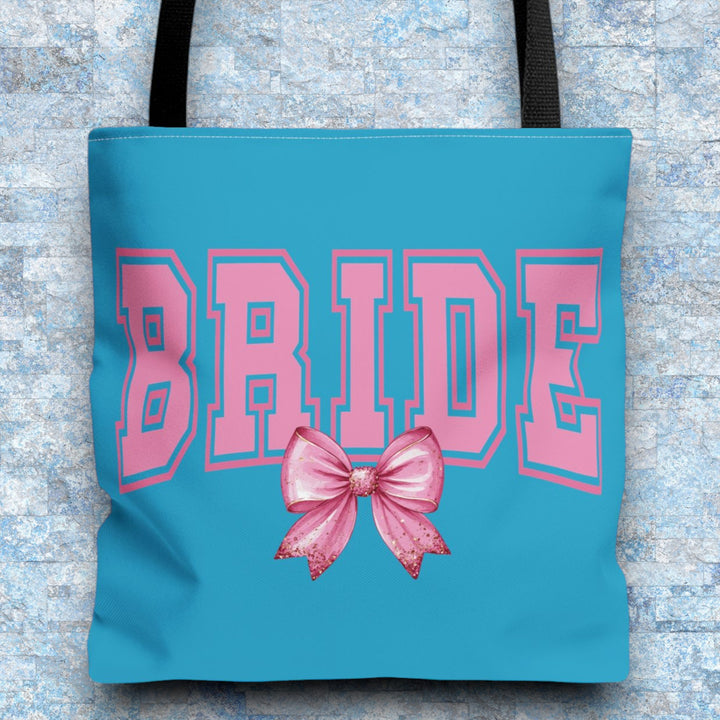 Bride Tote Bag with Bow | Bridal Shower Gift, Wedding Essentials, Bachelorette Party Accessory, Gift for Bridesmaids