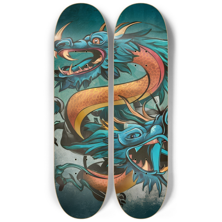 2 Skateboard Series Art - Draconic Canvas