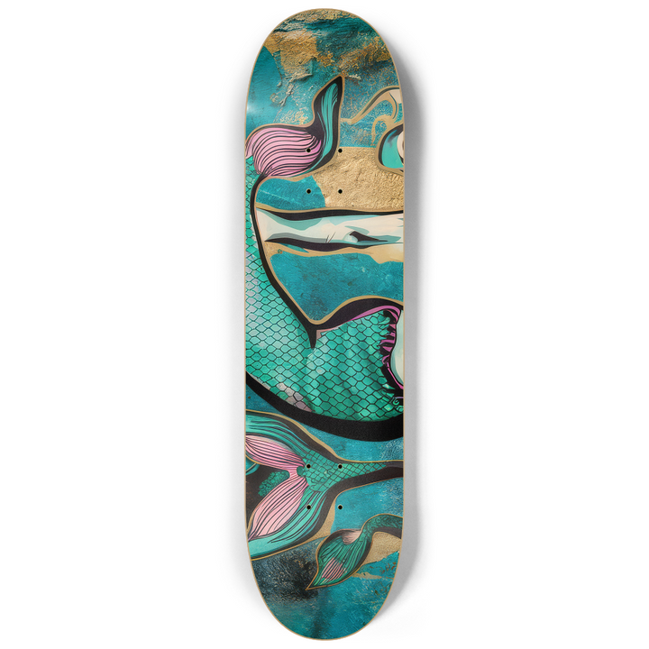 2 Skateboard Series Art - Mermaid Forward