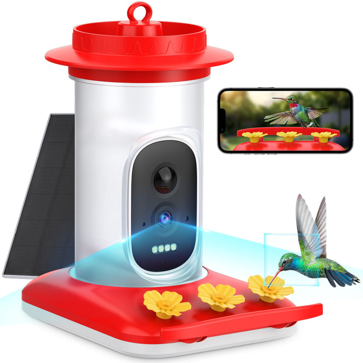 Smart 5MP HD Hummingbird Water Feeder with Camera