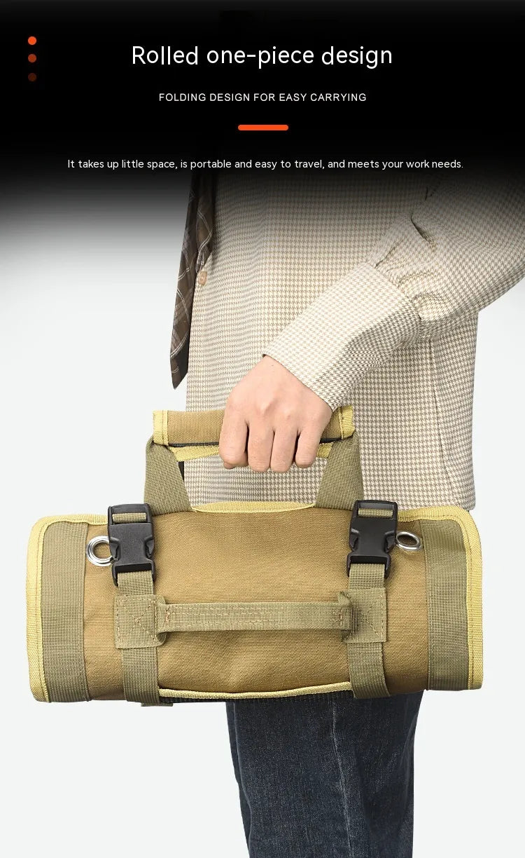Roll-Up Tool Storage Bag – Portable Organizer Pouch