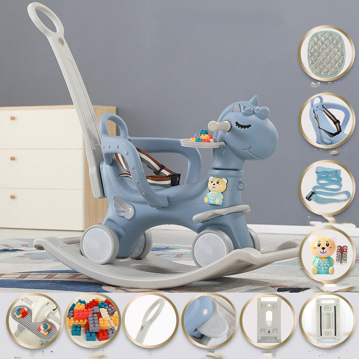 Baby Rocking Ride-On Cart Toy