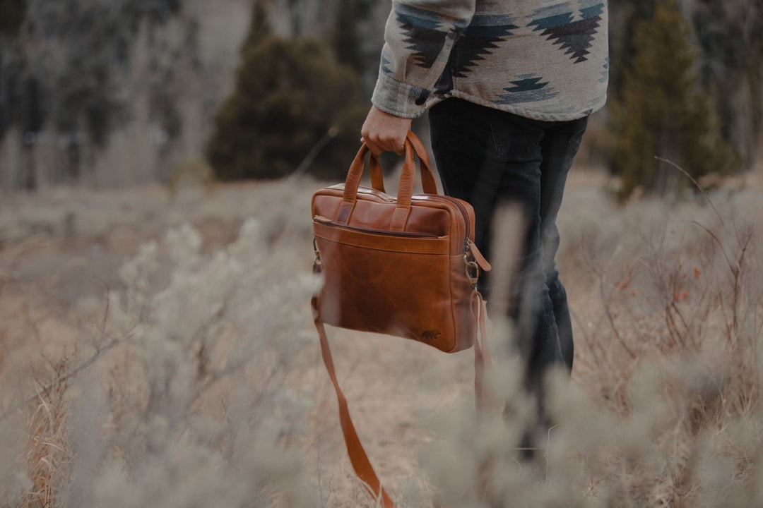 Katmai 13-Inch Leather Laptop Case | Premium Cowhide Briefcase
