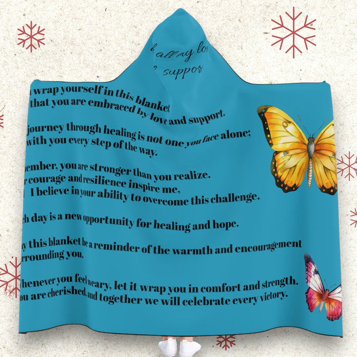 Supportive Cancer Patient Hooded Blanket