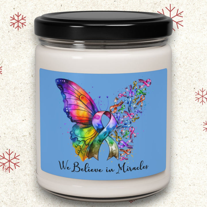 Candle - We Believe In Miracles Encouragement Scented Soy Candle, 9oz