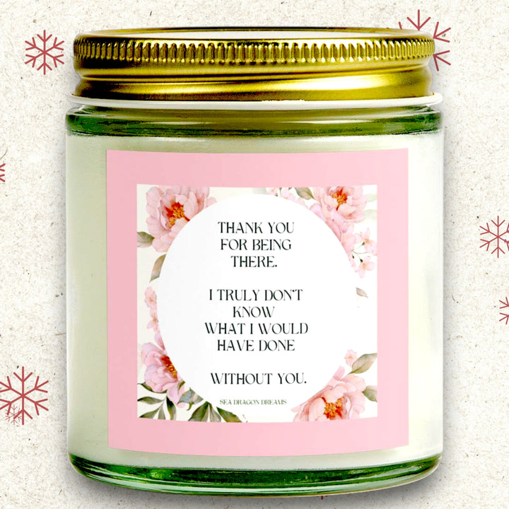 Scented Coconut Apricot Candles (4oz, 9oz) - Thank You For Being There