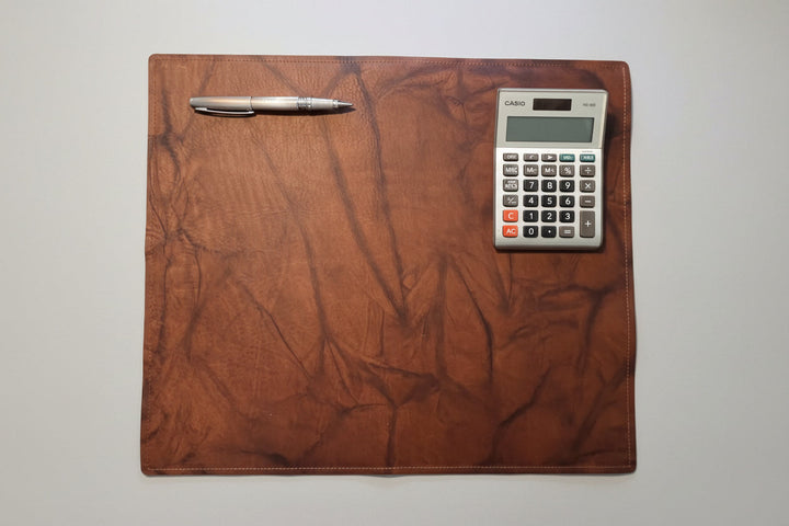 Top Grain Leather Desk Pad | Handmade Office Desk Blotter