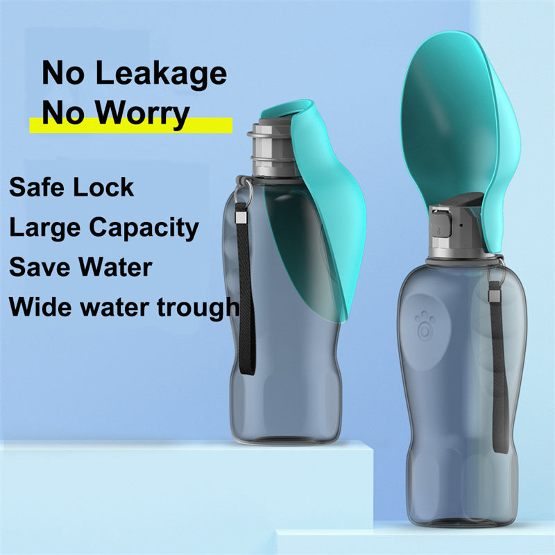 800ml Portable Dog Water Bottle | Leakproof Travel Water Dispenser