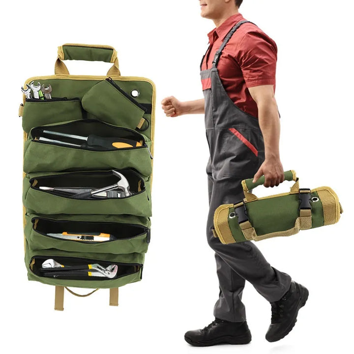 Roll-Up Tool Storage Bag – Portable Organizer Pouch
