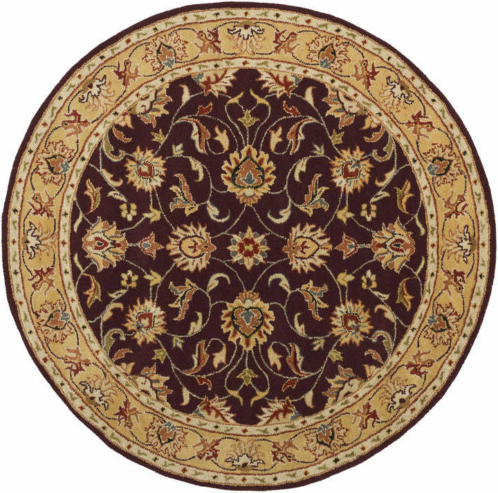 Cherryfield Burgundy 1024 Wool Area Rug – Hand-Tufted Floral Rug