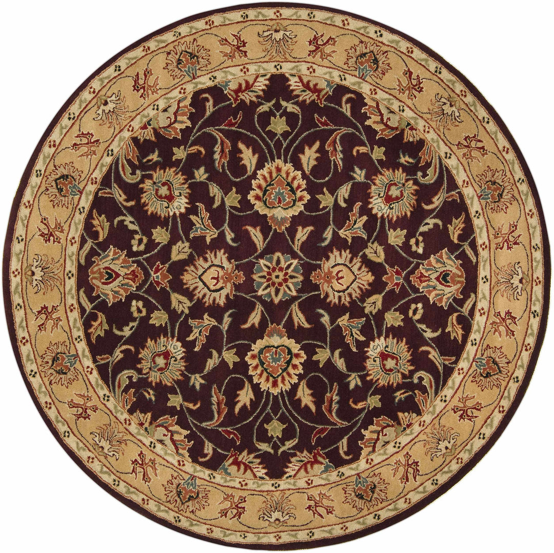 Cherryfield Burgundy 1024 Wool Area Rug – Hand-Tufted Floral Rug