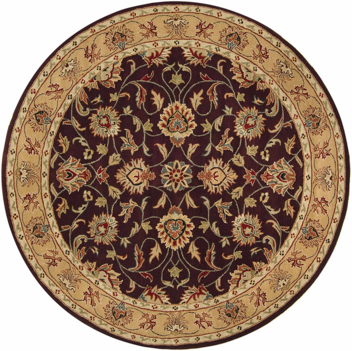 Cherryfield Burgundy 1024 Wool Area Rug – Hand-Tufted Floral Rug