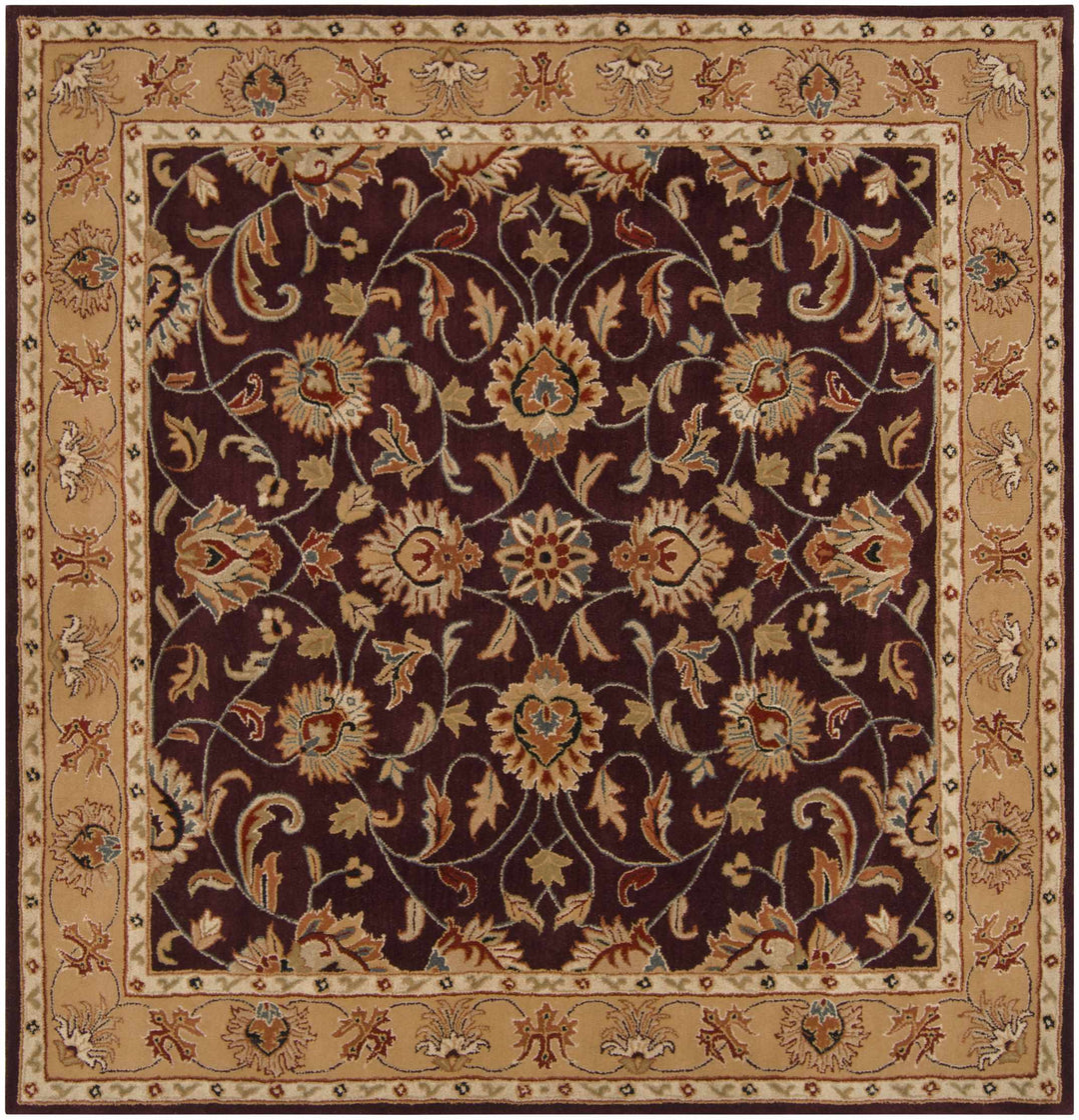 Cherryfield Burgundy 1024 Wool Area Rug – Hand-Tufted Floral Rug