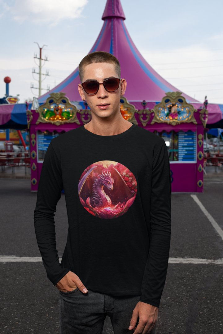 Unisex Midweight Softstyle Fleece Crewneck Sweatshirt - Merry Christmas Dragon