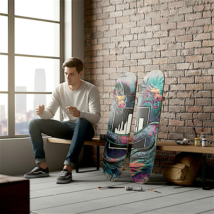 2 Skateboard Series Art - Dragon City