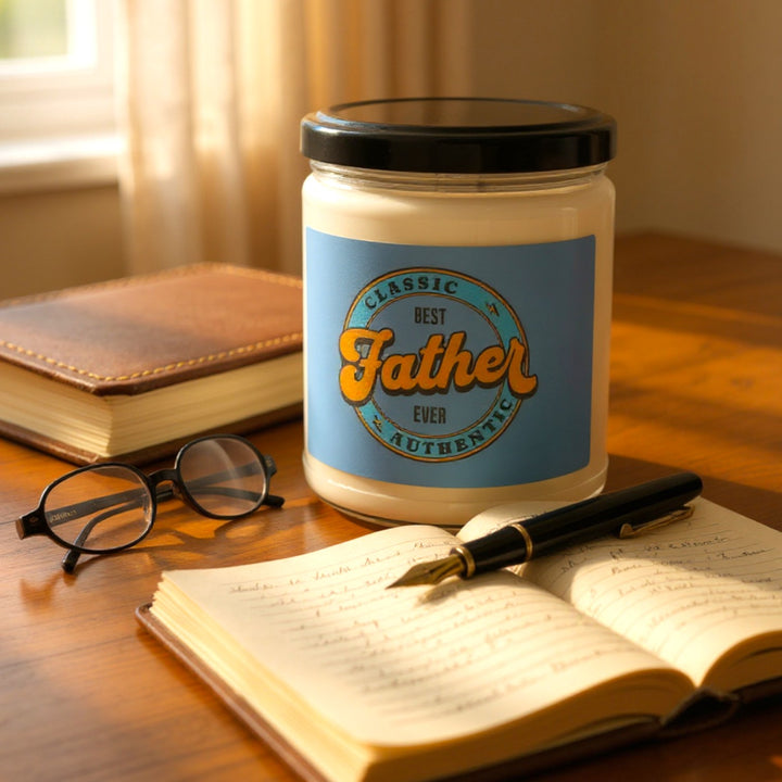 Best Father Ever Scented Soy Candle - Perfect Gift for Dad
