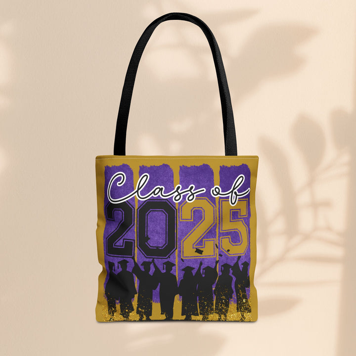 Purple and Gold Graduation Tote Bag - Class of 2025